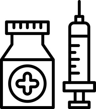 İlaç Satırı Simgesi Tasarımı