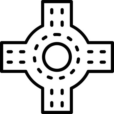 Roundabout Satır Simgesi Tasarımı