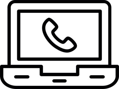 Dizüstü bilgisayar satırı Simge Tasarımı