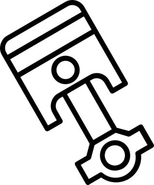 Piston Çizgisi Simge Tasarımı