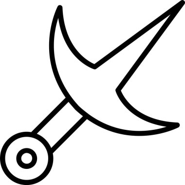 Kunai Satır Simgesi Tasarımı