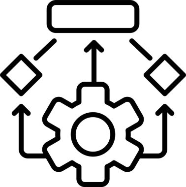 Cogwheel Satır Simgesi Tasarımı