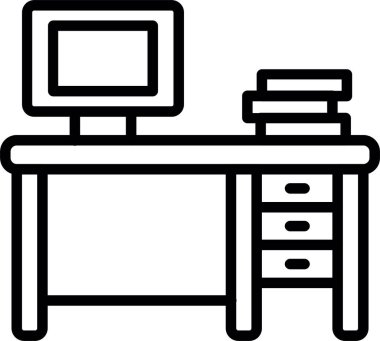 masa satırı simgesi tasarımı