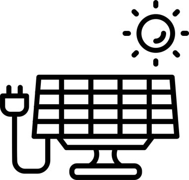 Güneş Sistemi Satır Simgesi Tasarımı