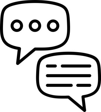 Konuşma satırı simgesi tasarımı