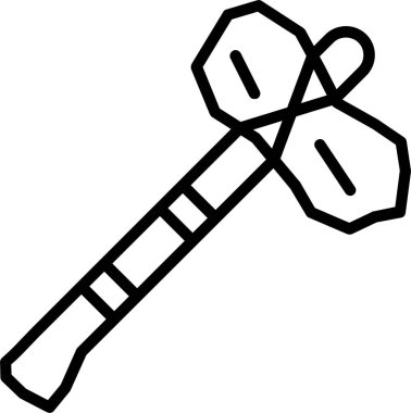 Tarih öncesi Axe Satır Simgesi Tasarımı