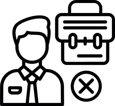 İşsiz Satır Simgesi Tasarımı