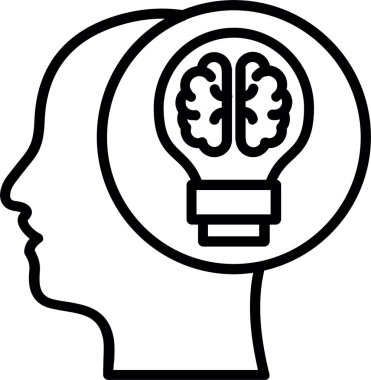 Yaratıcılık Çizgisi Simgesi Tasarımı