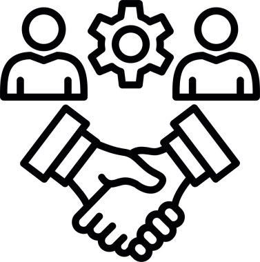 Müşteri İlişkileri Satır Simgesi Tasarımı