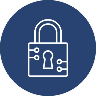 Asma kilit Hattı Çoklu Çember Rengi