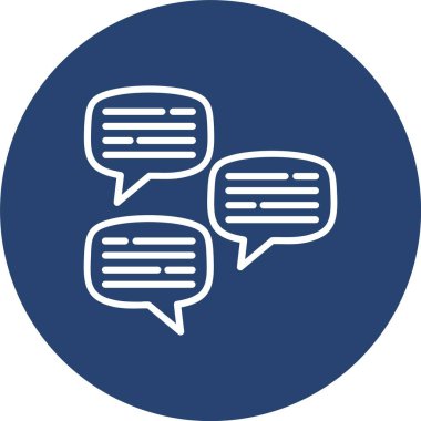 Konuşma Kabarcık Satırı Çoklu Çember Rengi