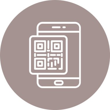 Qr Kod Satırı Çoklu Çember Rengi