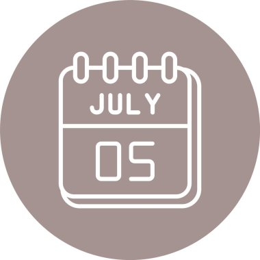 5 Temmuz Çizgisi Çok Çember Rengi