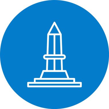 Dikilitaş Çizgisi Çok Çember Rengi