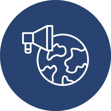 Küresel Pazarlama Çizgisi Çoklu Çember Rengi