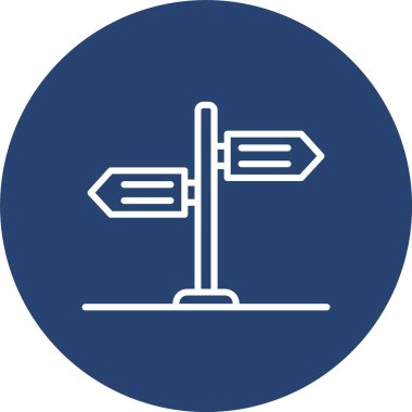 Sokak İşareti Çizgisi Çok Çember Rengi