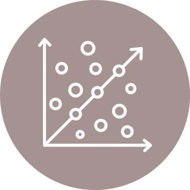 Scatter Grafik Çizgisi Çoklu Çember Rengi