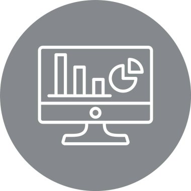 Web Analiz Çizgisi Çok Çember Rengi