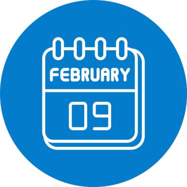 9 Şubat Çizgisi Çoklu Çember Rengi