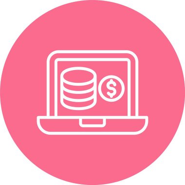 Finans Para Çizgisi Çoklu Çember Rengi