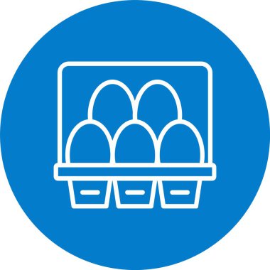 Yumurta Karton Çizgisi Çoklu Çember Rengi