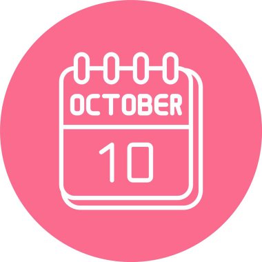 10 Ekim Çizgisi Çoklu Çember Rengi