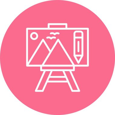 Tuval Çizgisi Çoklu Çember Rengi