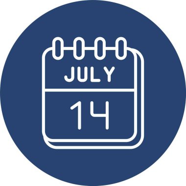 14 Temmuz Çizgisi Çoklu Çember Rengi