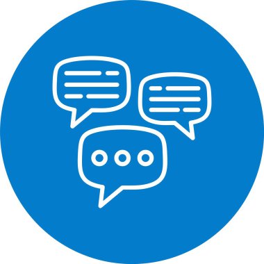 Konuşma Kabarcık Satırı Çoklu Çember Rengi