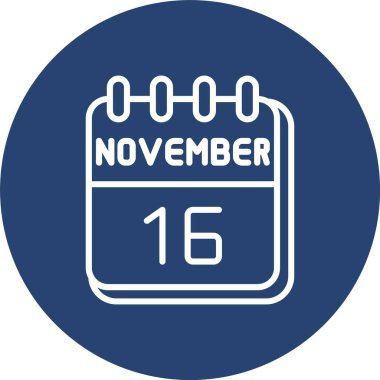 16 Kasım Çizgisi Çok Çember Rengi