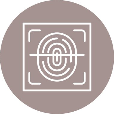 Parmak izi Tarayıcı Çizgisi Çoklu Çember Rengi