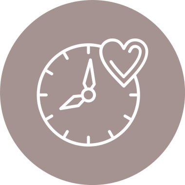 Aşk Zamanı Çizgisi Çoklu Çember Rengi