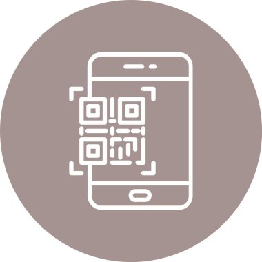 Qr Kod Tarama Hattı Çoklu Çember Rengi