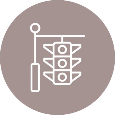 Trafik Işığı Çizgisi Çok Çember Rengi