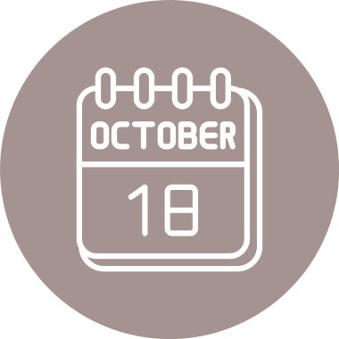 18 Ekim Çizgisi Çoklu Çember Rengi