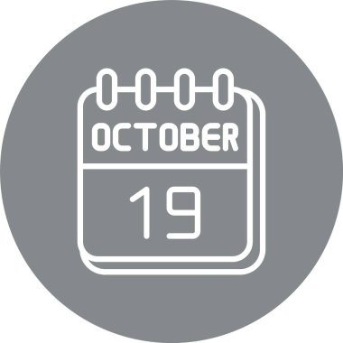 19 Ekim Çizgisi Çoklu Çember Rengi