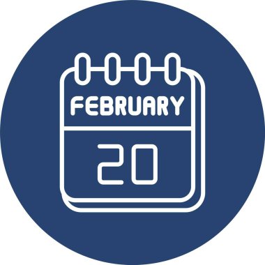 20 Şubat Çizgisi Çoklu Çember Rengi