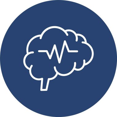 Sinir Sistemi Çizgisi Çoklu Çember Rengi