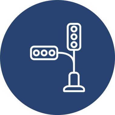 Trafik Işıkları Hattı Çok Çember Rengi