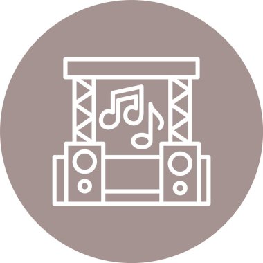 Konser Satırı Çoklu Çember Rengi