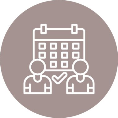 Koordinasyon Çizgisi Çoklu Çember Rengi