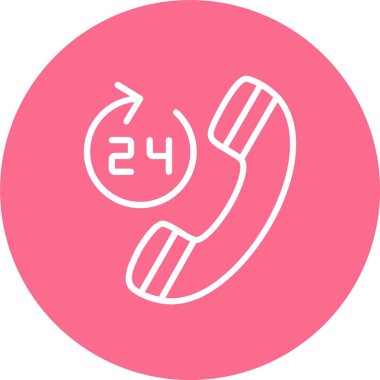 24 Saat Çizgisi Çok Çember Rengi