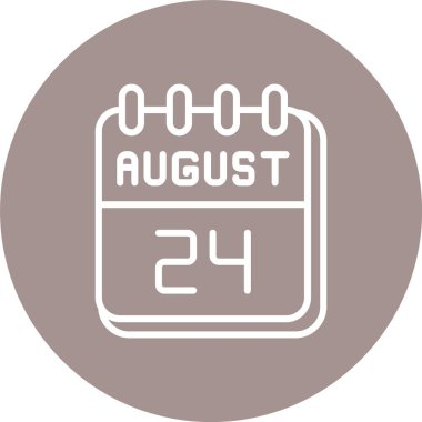 24 Ağustos Çizgisi Çoklu Çember Rengi