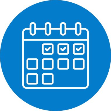 Takvim Çizgisi Çoklu Çember Rengi