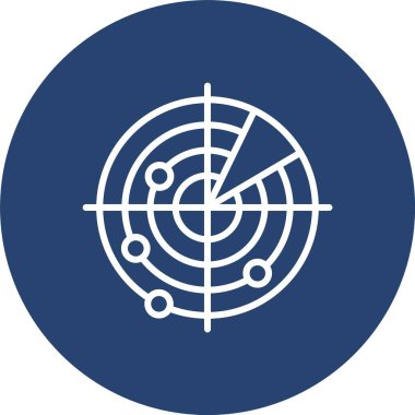 Radar Çizgisi Çoklu Çember Rengi