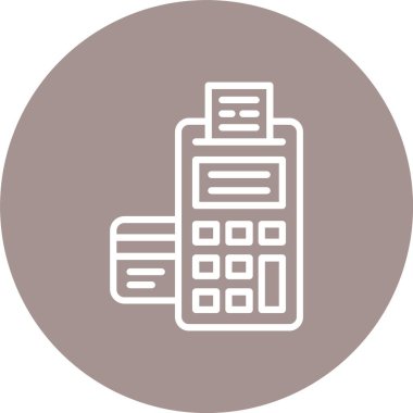 Kredi Kartı Makinesi Satırı Çok Çember Rengi