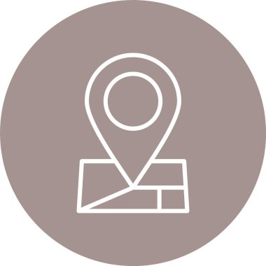 Harita İşaretleyici Çizgisi Çok Çember Rengi