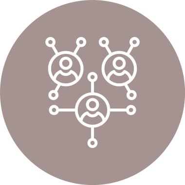 Ağ Çizgisi Çoklu Çember Rengi