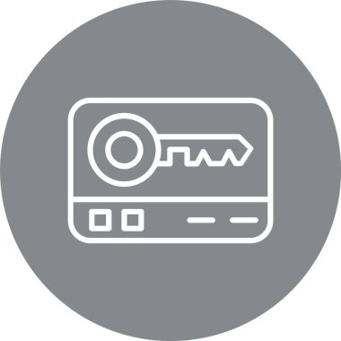 Anahtar Kart Çizgisi Çok Çember Rengi