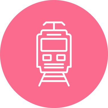 Elektrik Tren Hattı Çok Çember Rengi